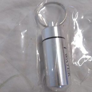 Holy Water silver keychain